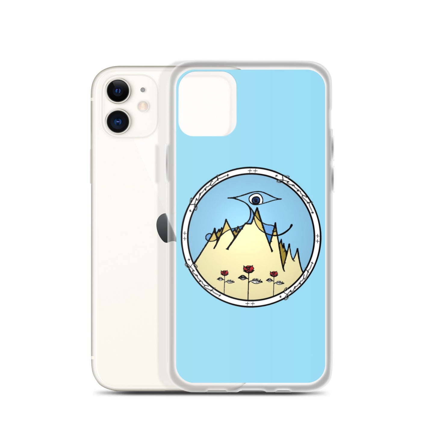 "Essential" iPhone Case in Light Blue