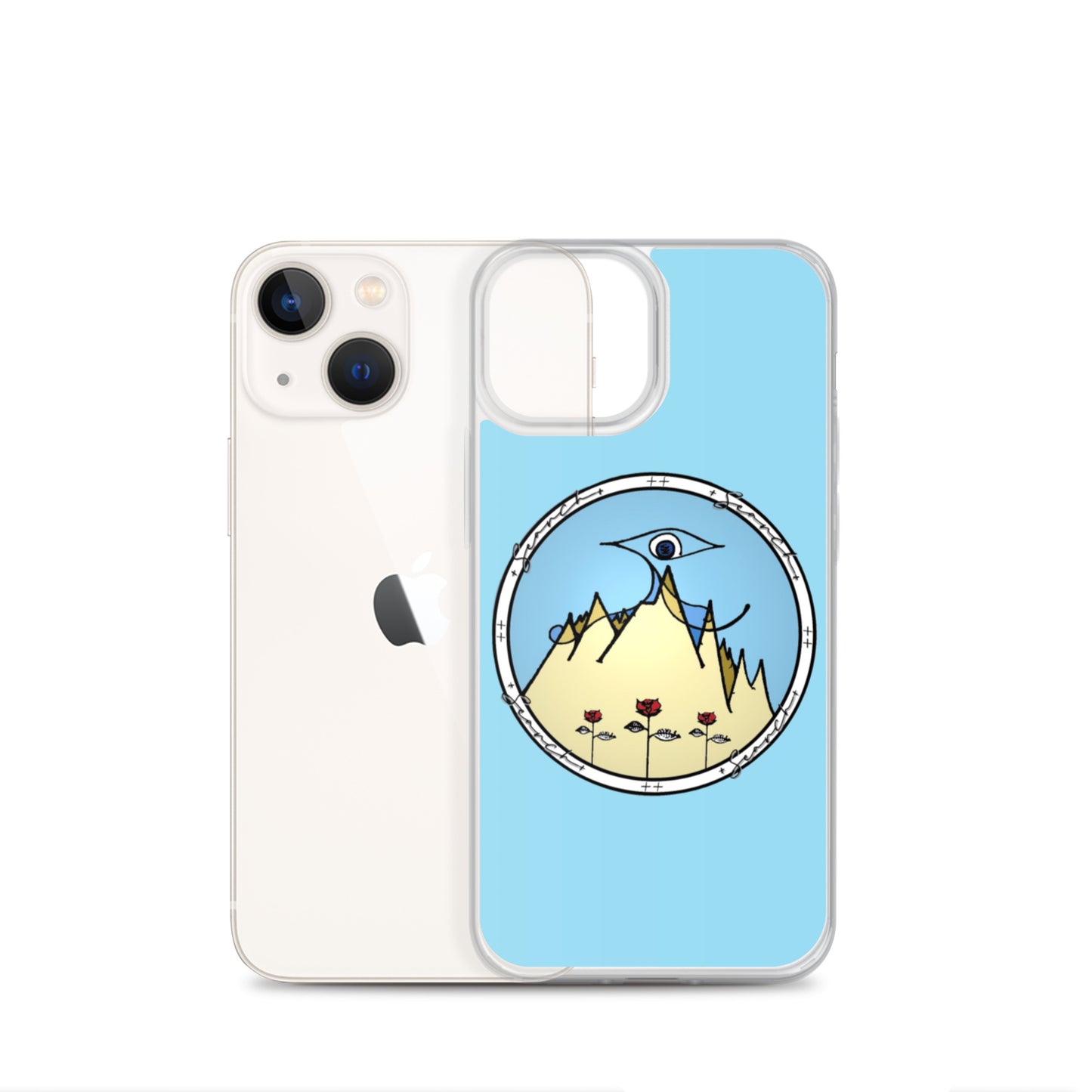 "Essential" iPhone Case in Light Blue