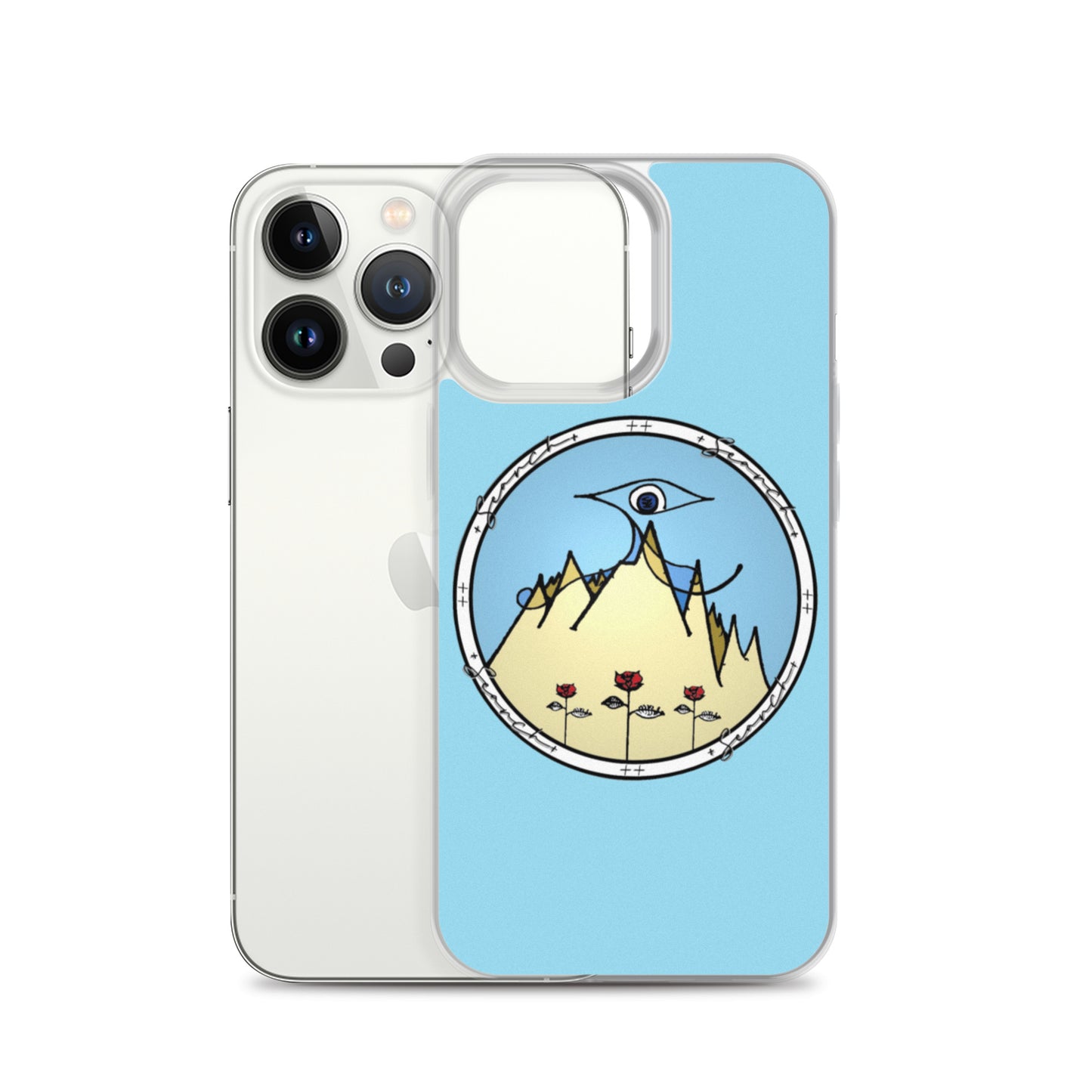 "Essential" iPhone Case in Light Blue