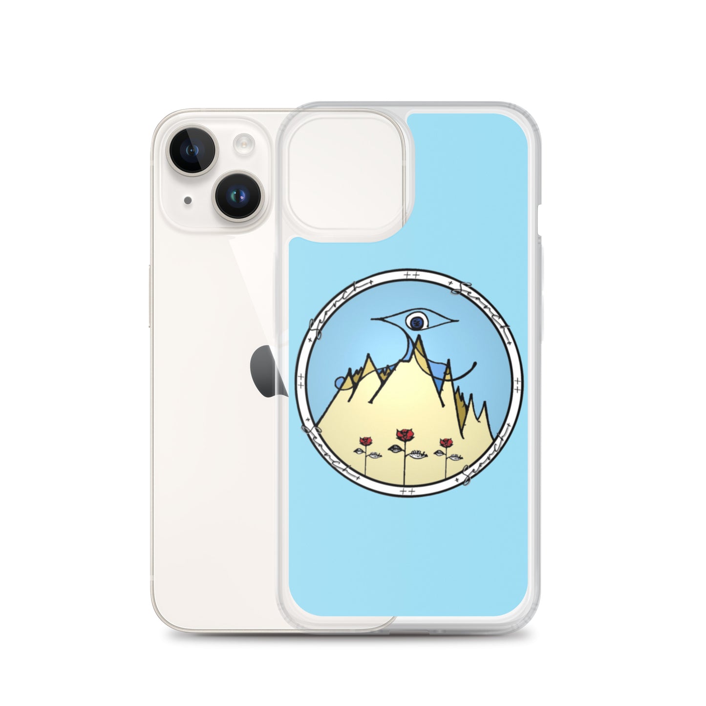 "Essential" iPhone Case in Light Blue