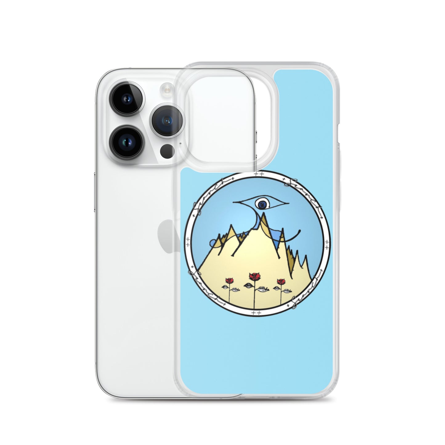 "Essential" iPhone Case in Light Blue