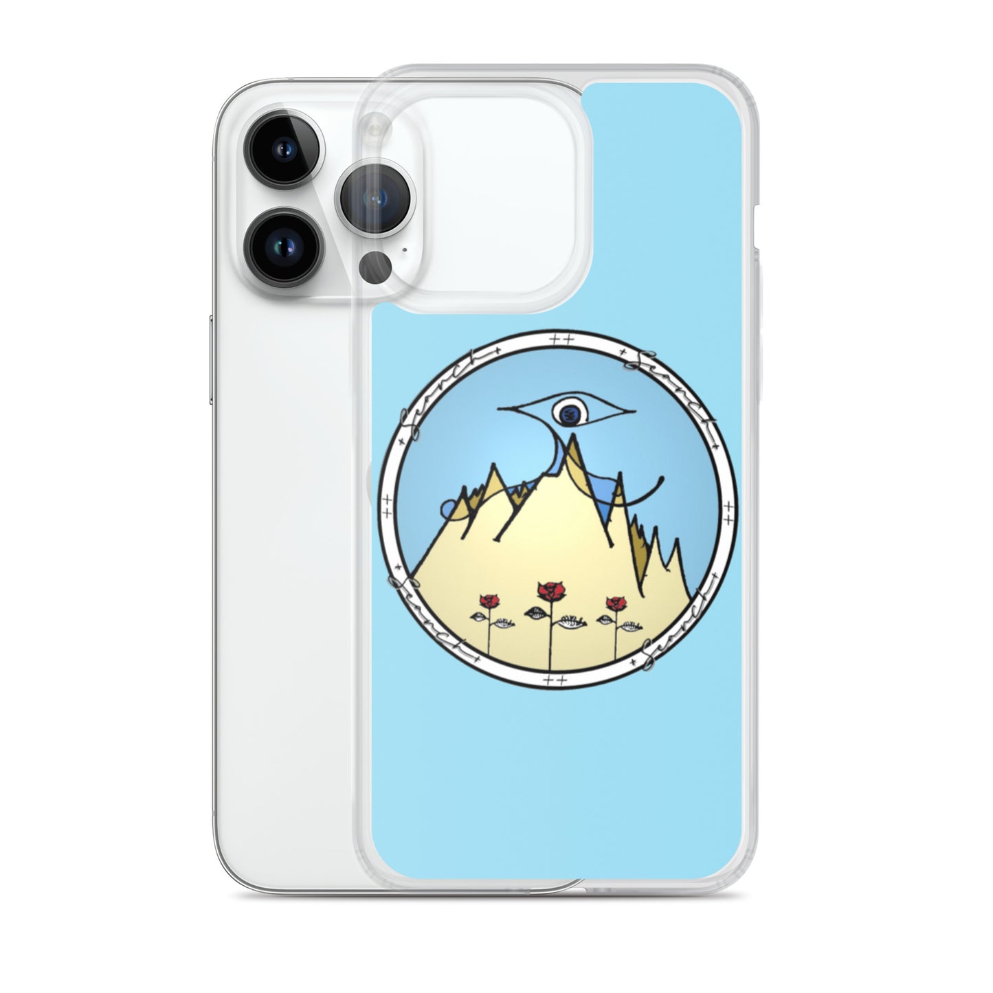 "Essential" iPhone Case in Light Blue